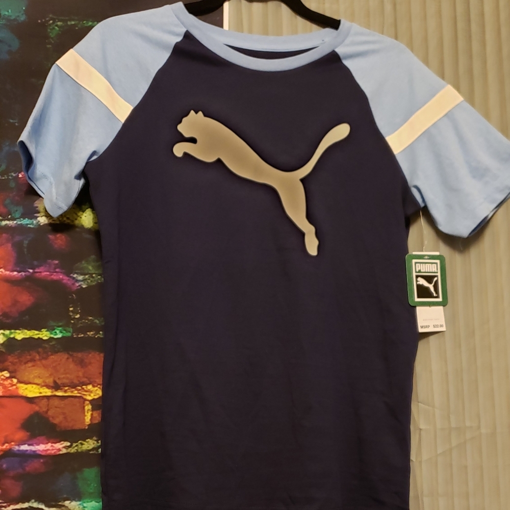 "PUMA" Short Sleeve Tee-Shirt,size: Large (14-16)